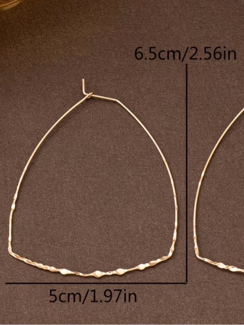 Gold plated earrings - Picture 2 of 4